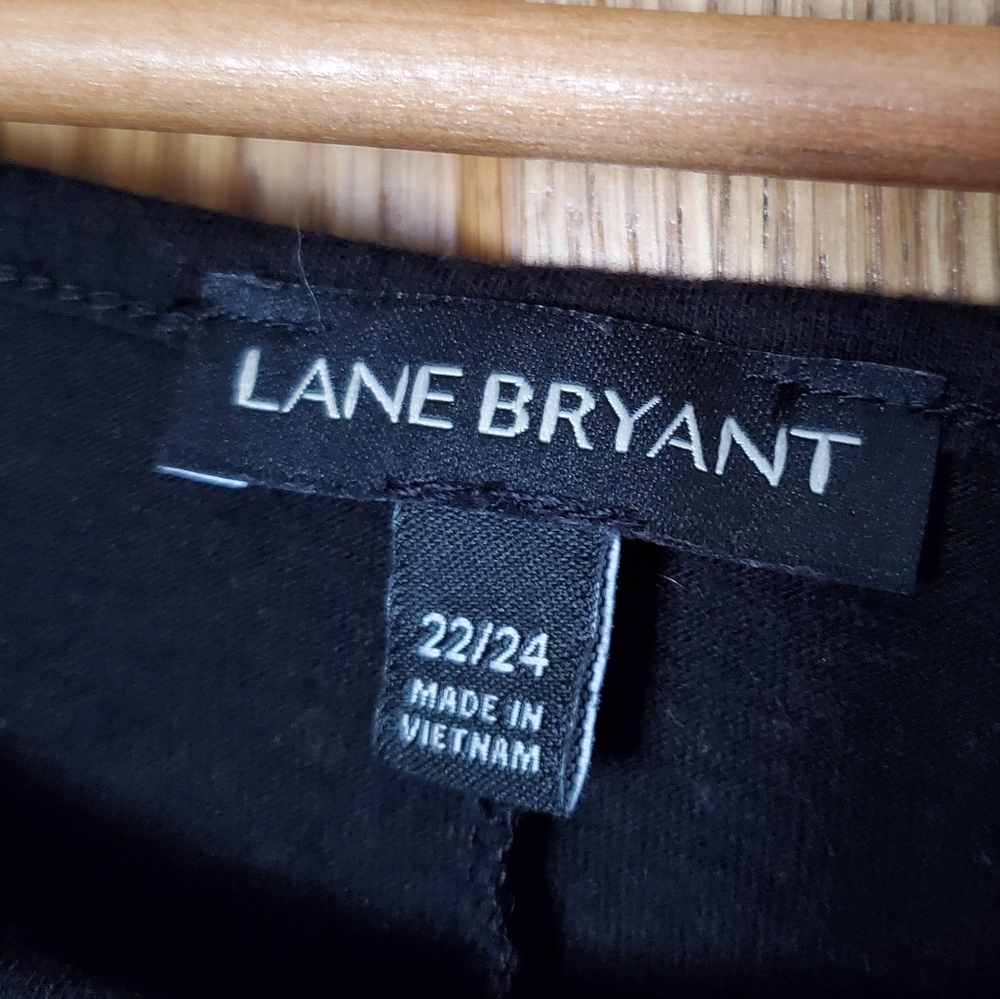 Lane Bryant Black Lace Sleeve Shirt 22/24. - Picture 3 of 5